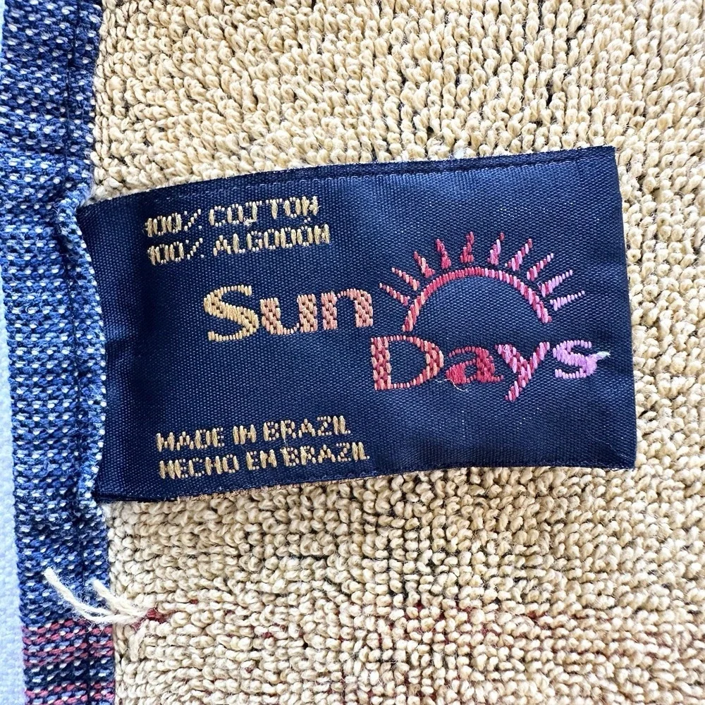 Vintage Sailboat Sail Boat Sun Days Beach Towel Brazil Nautical READ